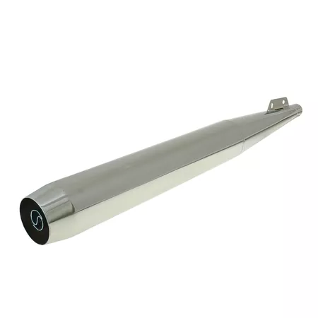 Silencer chrome-plated d.28mm Puch Maxi (E-Pass \/ homologated)
