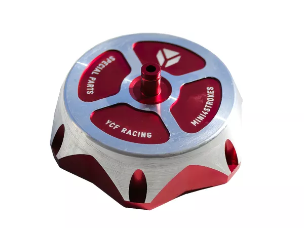 Fuel Cap CNC YCF Pit Bike \/ Dirt Bike red