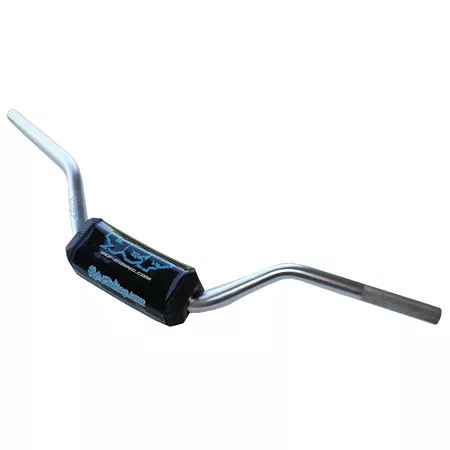Handlebar aluminium Fatbar d.22mm with pad YCF Pit Bike \/ Dirt Bike silver