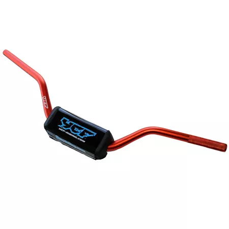 Handlebar aluminium Fatbar d.28mm with pad YCF Pit Bike \/ Dirt Bike orange