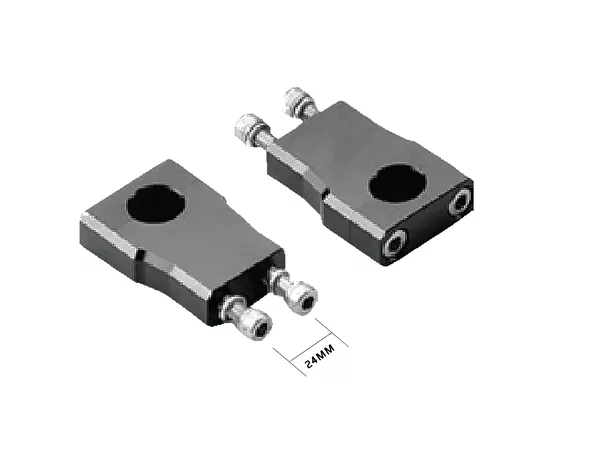 Handlebar Clamps adjustable d.28,6mm - 55mm black