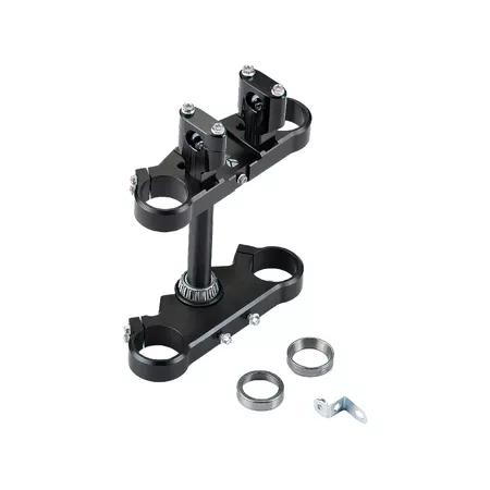 Triple Tree 45\/48mm w\/ handlebar clamps 1 screw YCF Pit Bike \/ Dirt Bike black