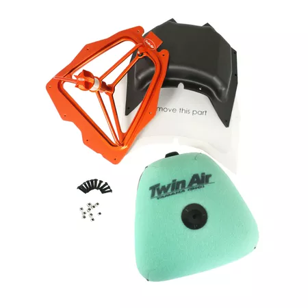 Air Box Kit with air filter + cover Powerflow Twin Air Yamaha