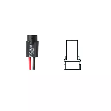 Bulb Socket FlÃ¶sser 12V W2x4.6D - with cable