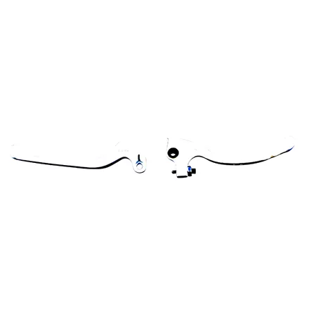 Brake \/ Clutch Lever Set type AJP white Derbi \/ Rieju