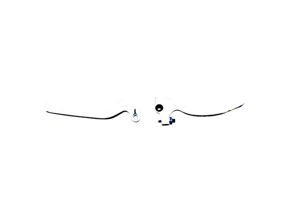 Brake \/ Clutch Lever Set type AJP white Derbi \/ Rieju