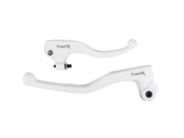 Brake \/ Clutch Lever Set white Derbi DRD Pro