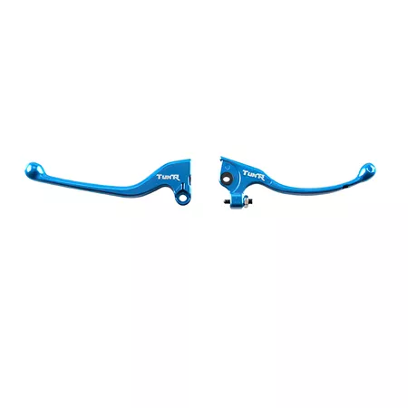 Brake \/ Clutch Lever Set type AJP blue Derbi \/ Rieju