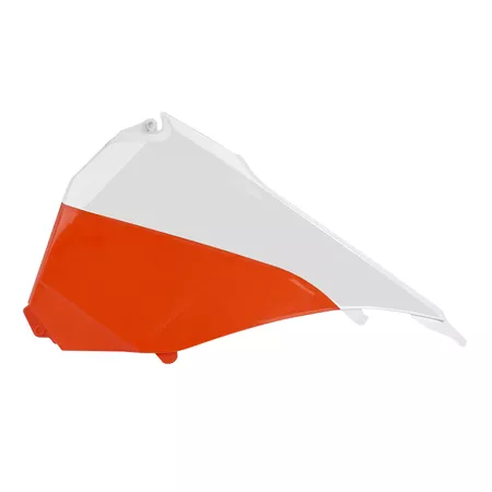 Air Box Cover Polisport original colour 15 white \/ orange KTM SX \/ SX-F