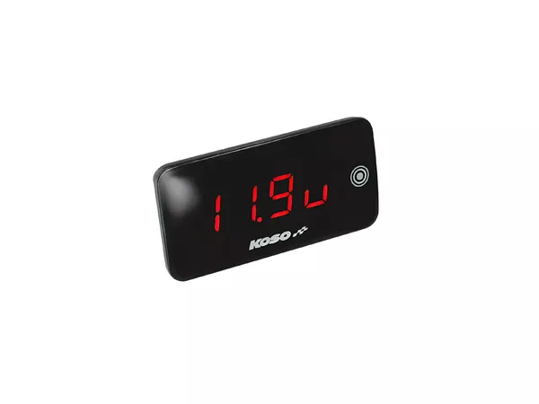 Voltmeter \/ Thermometer Slim NG red