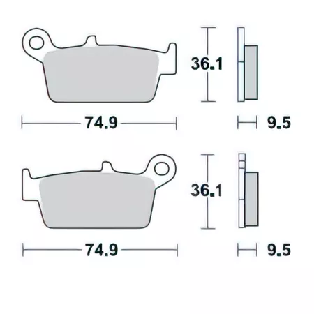 Brake Pads Braking 701CM 46 KXF 250