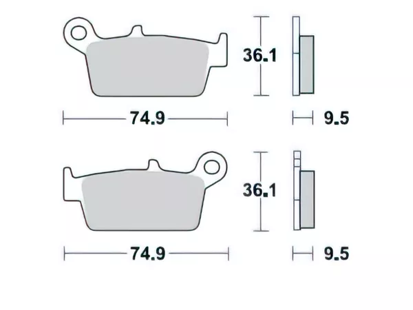 Brake Pads Braking 701CM 44 KXF 250