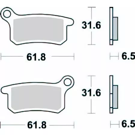 Brake Pads Braking 873CM 44 SX \/ TC \/ MC 65