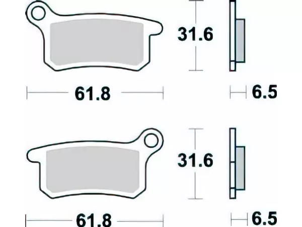 Brake Pads Braking 873CM 44 SX \/ TC \/ MC 65