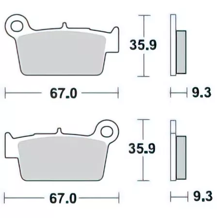 Brake Pads Braking 890CM 46