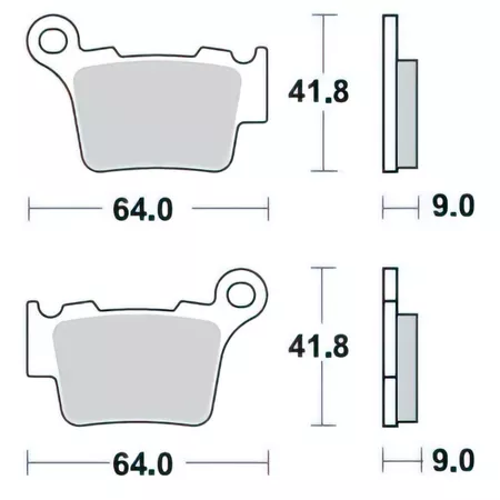 Brake Pads Braking 891CM 44 KTM \/ Husqvarna \/ Sherco
