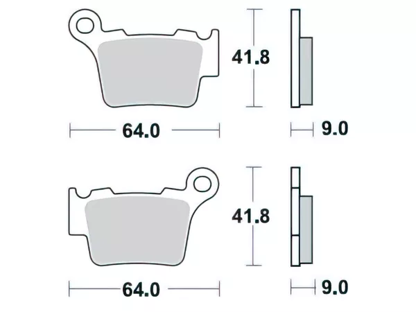 Brake Pads Braking 891CM 44 KTM \/ Husqvarna \/ Sherco