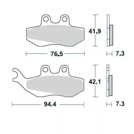 Brake Pads Braking 770SM1 semi-metallic