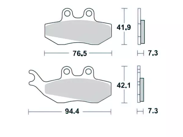 Brake Pads Braking 770SM1 semi-metallic