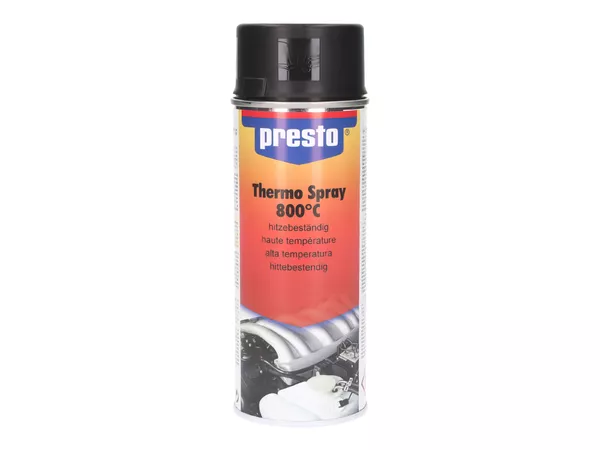 High Temperature Spray Paint Presto matte black 800°C 400ml