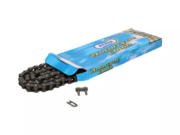 Chain AFAM reinforced black 415 126 links - Chain links: 126