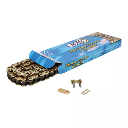 Chain AFAM reinforced gold 420 R1-G 80 links - Chain links: 80