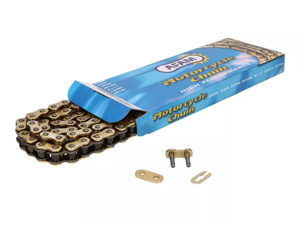 Chain AFAM reinforced gold 420 R1-G 80 links - Chain links: 80