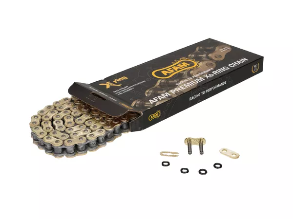 Chain AFAM XS-Ring reinforced gold 428 XMR-G 126 links
