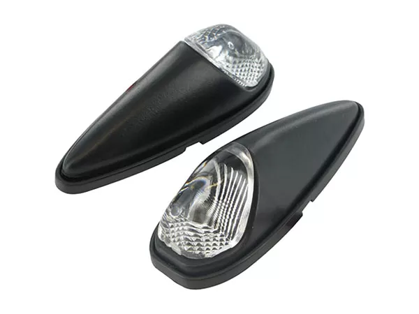 Glue-On Light \/Indicators Raindrop clear \/ black