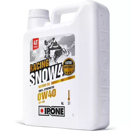 4-Stroke Engine Oil 0W40 Ipone Snow 4 Racing 100% synthetic 1L