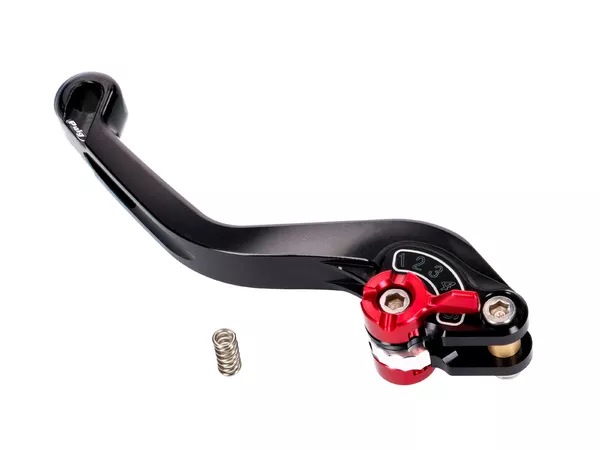 Brake \/ Clutch Lever rear Puig 2.0 adjustable short black \/ red