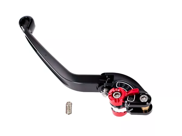 Brake \/ Clutch Lever rear Puig 2.0 adjustable folding black \/ red