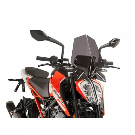 Windshield Puig New Generation Sport dark smoke KTM Duke 125 \/ 200 \/ 390 after 2017