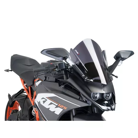 Windshield Puig Z-Racing dark smoke KTM RC 125 \/ 200 \/ 390 after 2014