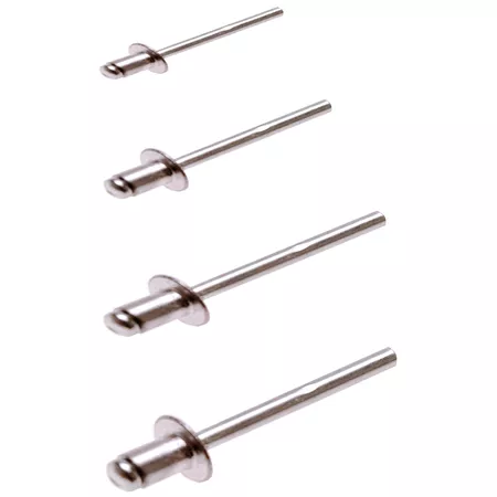 Blind Rivets Set BGS aluminium Ã 2.4 - 4.8 mm 400 pcs.