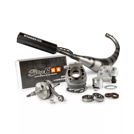Tuning Kit cylinder + crankshaft + exhaust Stage6 Streetrace 88cc stroke 45mm Derbi Euro 2