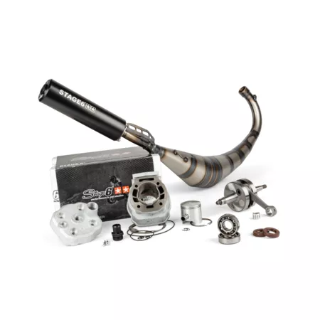 Tuning Kit cylinder + crankshaft + exhaust Stage6 Streetrace 88cc stroke 45mm Derbi Euro 3 \/ Euro 4