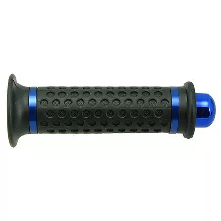 Grips STR8 DOME with round end caps black \/ anodized blue