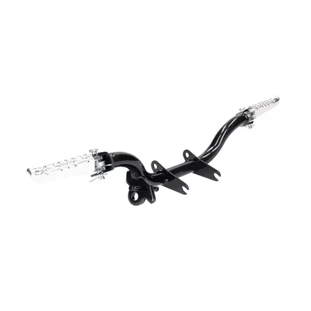 Footrest \/ Side Stand Mount with pegs black Simson