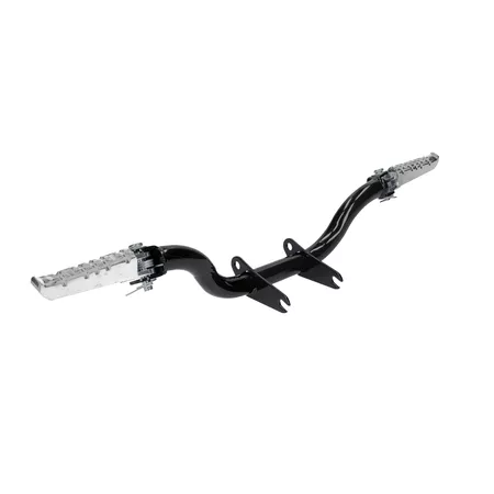 Footrest Rod black w\/ folding pegs Simson