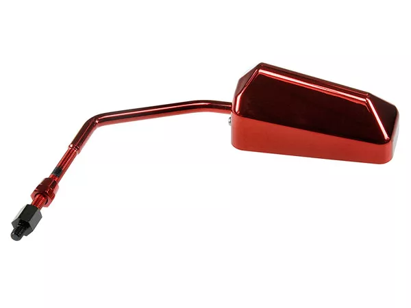 Mirror F1 right \/ left STR8 M8 thread (w\/ left-hand adapter) red