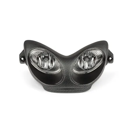 Twin Headlight Mask CAR GLASS Yamaha Aerox carbon look