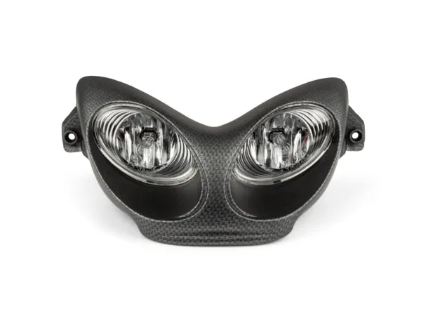 Twin Headlight Mask CAR GLASS Yamaha Aerox carbon look