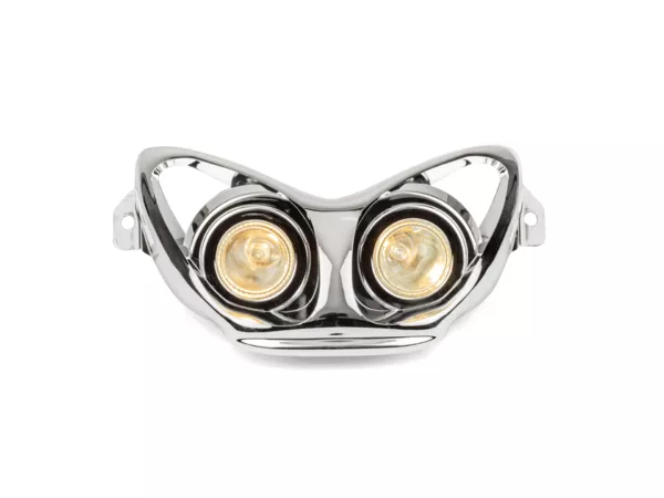 Twin Headlight Mask Evolution Yamaha Aerox \/ Nitro chrome
