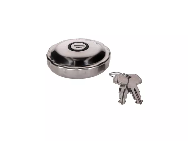 Fuel Cap chrome (w\/ lock) Simson