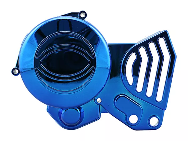 Ignition Cover STR8 Derbi Senda Euro 2 (EBE \/ EBS) anodized blue