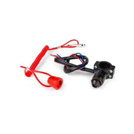 Kill Switch Racing STR8 red attached to handlebar