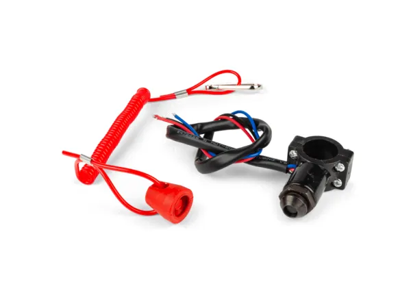 Kill Switch Racing STR8 red attached to handlebar