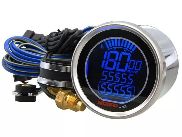 Koso Tachometer \/ Thermometer D55 DL-01R