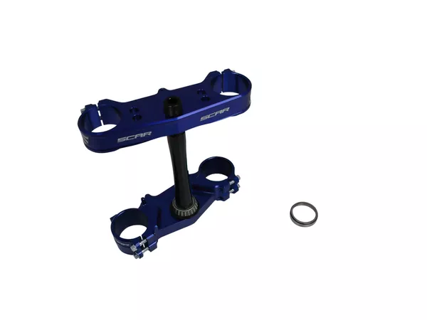 Triple Clamp complete Scar ACS YZF 250 \/ 450 blue